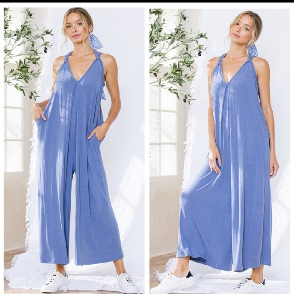 BRITNEY Most Fabulous Tie Shoulder Jumpsuit